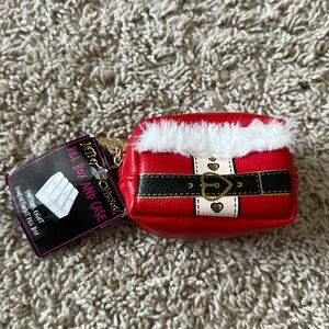 Betsey Johnson Santa Christmas pill case